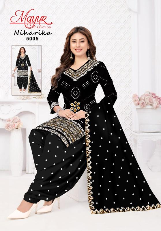 Mayur niharika vol-5 printed dress materials wholesalers